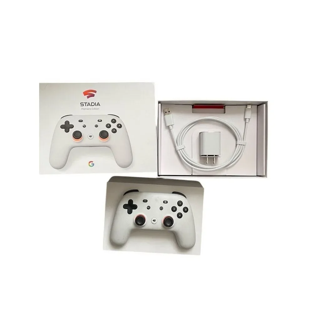 Google Stadia Premiere Edition Controller White Wi-Fi Bluetooth USB-C